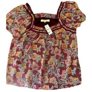 Loft lined blouse Size M NWT